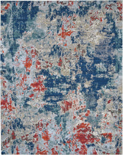 Load image into Gallery viewer, Nourison Artworks ATW01 Blue and Red 10&#39;x13&#39; Rug ATW01 Navy/Brick
