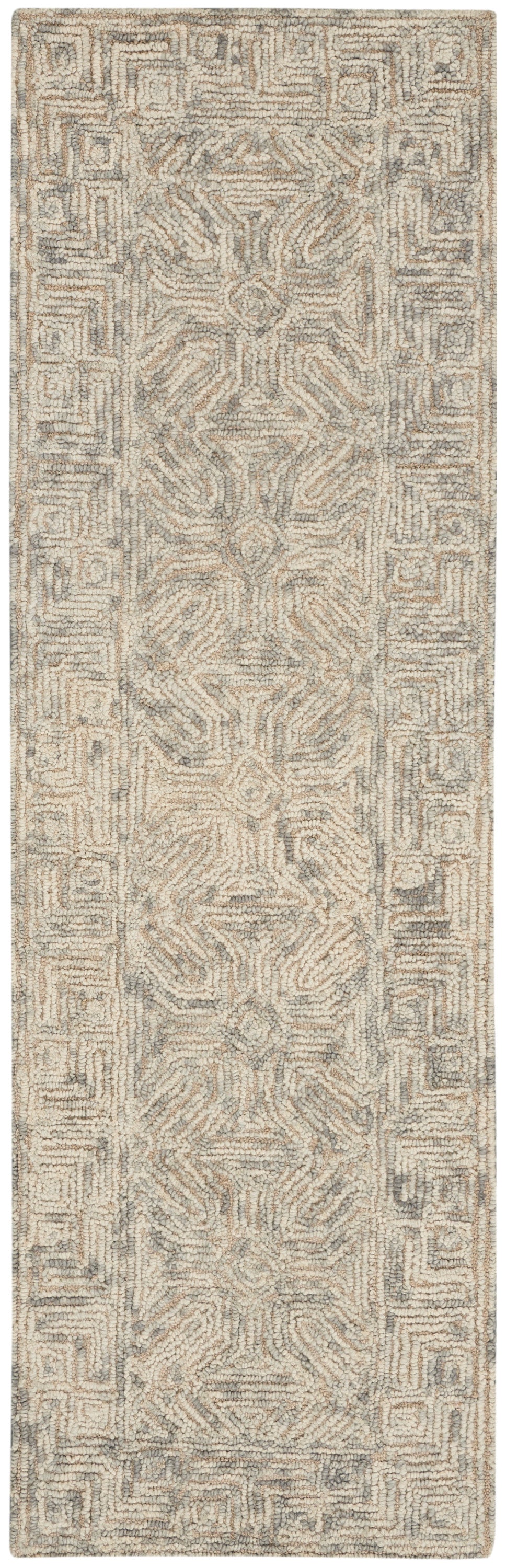 Nourison Colorado 8' Runner Area Rug CLR05 Beige/Grey