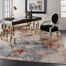 Load image into Gallery viewer, Nourison Artworks ATW01 Grey and Red 9&#39;x12&#39; Oversized Abstract Area Rug ATW01 Slate Multi
