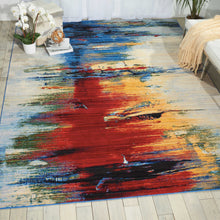 Load image into Gallery viewer, Nourison Chroma CRM05 Multicolor 8&#39;x10&#39; Large Rug CRM05 Crimson Tide
