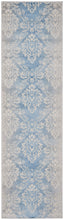 Load image into Gallery viewer, Nourison Elation 8&#39; Runner Area Rug ETN03 Ivory Blue
