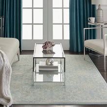 Load image into Gallery viewer, Nourison Jubilant JUB06 Aqua 6&#39;x9&#39; Beach Area Rug JUB06 Ivory/Green
