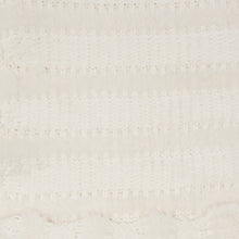 Load image into Gallery viewer, Mina Victory Knit Faux Fur Stripes Ivory Throw Blanket VV190 50&quot;X60&quot;
