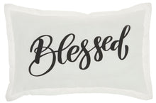 Load image into Gallery viewer, Kathy Ireland Home &quot;Blessed&quot; White Throw Pillow L2115 12&quot;X20&quot;
