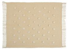 Load image into Gallery viewer, Mina Victory Dot Woven Throw Mustard Throw Blanket SH019 50X60
