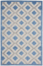 Load image into Gallery viewer, Nourison Aloha 3&#39; x 4&#39; Area Rug ALH26 Blue/Grey
