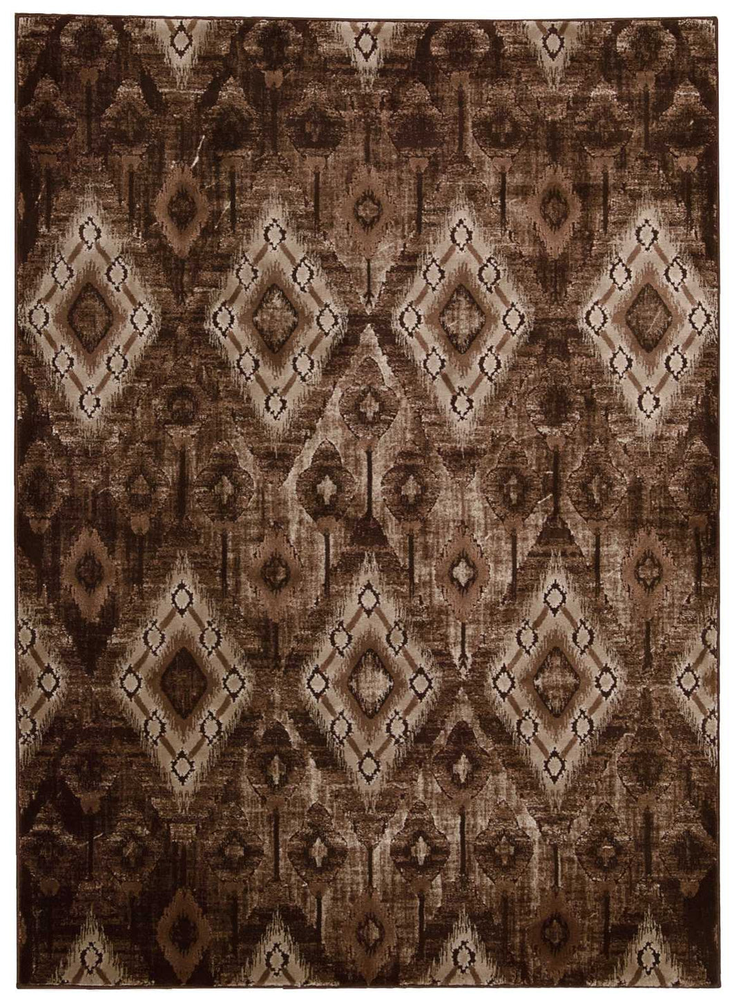 Nourison Karma KRM02 Brown 5'x7' Area Rug KRM02 Chocolate