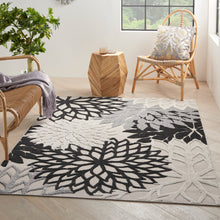 Load image into Gallery viewer, Nourison Aloha 6&#39; x 9&#39; Area Rug ALH05 Black White
