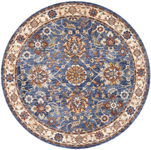 Load image into Gallery viewer, Nourison Lagos LAG04 Blue Multicolor 5&#39; Round Area Rug LAG04 Blue
