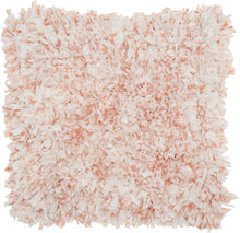 Load image into Gallery viewer, Mina Victory Shag Rose Sprinkle Cut Chindi Rose Throw Pillow DL860 17&quot; x 17&quot;
