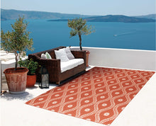 Load image into Gallery viewer, Nourison Home &amp; Garden RS085 Red and Brown 5&#39;x8&#39; Area Rug RS085 Rust
