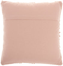 Load image into Gallery viewer, Mina Victory Life Styles Woven Dot Stripes Blush Throw Pillow GC380 18&quot;X18&quot;
