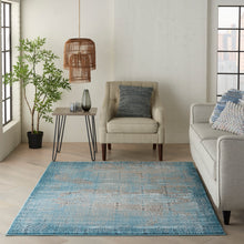 Load image into Gallery viewer, Nourison Karma KRM01 Blue 5&#39;x7&#39; Area Rug KRM01 Blue
