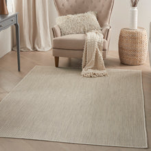 Load image into Gallery viewer, Nourison Courtyard 4&#39;x6&#39; Ivory Silver Area Rug COU01 Ivory Silver
