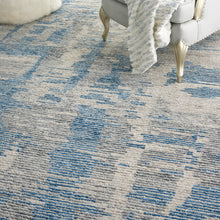 Load image into Gallery viewer, Nourison Ellora ELL01 Blue and Grey 10&#39;x14&#39; Oversized Handmade Rug ELL01 Blue
