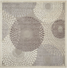 Load image into Gallery viewer, Nourison Graphic Illusions GIL04 Grey 7&#39; Square Rug GIL04 Grey
