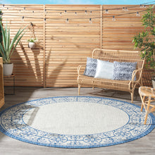 Load image into Gallery viewer, Nourison Country Side 8&#39; Round Area Rug CTR03 Ivory Blue
