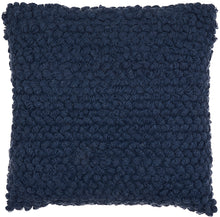Load image into Gallery viewer, Mina Victory Life Styles Navy Thin Group Loops Throw Pillow DC142 20&quot; x 20&quot;

