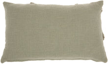 Load image into Gallery viewer, Mina Victory Life Styles Distressed Diamond Sage Throw Pillow SH018 14&quot; X 24&quot;

