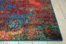 Load image into Gallery viewer, Nourison Celestial CES08 Blue and Red 4&#39;x6&#39; Colorful Area Rug CES08 Atlantic
