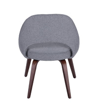 Load image into Gallery viewer, Sienna Executive Side Chair - Dark Grey Fabric &amp; Walnut Legs - GFURN
