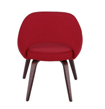 Load image into Gallery viewer, Sienna Executive Side Chair - Red Fabric &amp; Walnut Legs - GFURN
