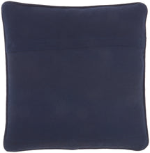 Load image into Gallery viewer, Mina Victory Royal Palm Palm Leaf Indigo Throw Pillow NS274 16&quot;X16&quot;
