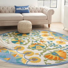 Load image into Gallery viewer, Nourison Aloha 8&#39; Round Area Rug ALH22 Multicolor
