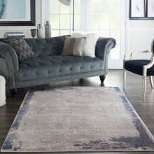 Load image into Gallery viewer, Nourison Etchings 5&#39;3&quot; x 7&#39;3&quot; Grey/Navy Artistic Area Rug ETC01 Grey/Navy
