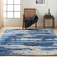 Load image into Gallery viewer, Calvin Klein River Flow 5&#39;x7&#39; Blue Grey Area Rug RFV01 Blue/Grey
