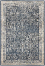 Load image into Gallery viewer, Malta by kathy ireland Home MAI12 Navy/Ivory 5&#39;x8&#39; Area Rug MAI12 Navy/Ivory
