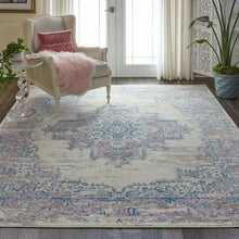 Load image into Gallery viewer, Nourison Grafix GRF14 White and Pink 9&#39;x12&#39; Large Area Rug GRF14 Ivory/Pink
