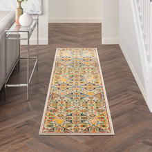 Load image into Gallery viewer, Nourison Allur 8&#39; Runner Ivory Multicolor Area Rug ALR03 Ivory Multicolor
