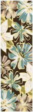 Load image into Gallery viewer, Nourison Fantasy FA16 Brown 8&#39; Runner Hallway Rug FA16 Chocolate
