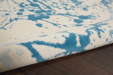 Load image into Gallery viewer, Nourison Jubilant JUB12 White and Blue 4&#39;x6&#39; Contemporary Area Rug JUB12 Ivory/Blue
