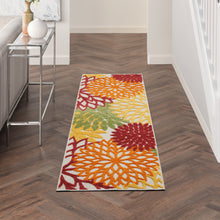 Load image into Gallery viewer, Nourison Aloha 2&#39; x 8&#39; Area Rug ALH05 Red Multi Colored
