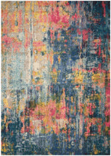 Load image into Gallery viewer, Nourison Celestial CES09 Blue Multicolor 5&#39;x7&#39; Colorful Area Rug CES09 Blue/Yellow
