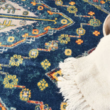 Load image into Gallery viewer, Nourison Allur 9&#39; x 12&#39; Navy Multicolor Area Rug ALR02 Navy Multicolor
