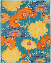 Load image into Gallery viewer, Nourison Allur 8&#39; x 10&#39; Turquoise Multicolor Area Rug ALR06 Turquoise Multicolor
