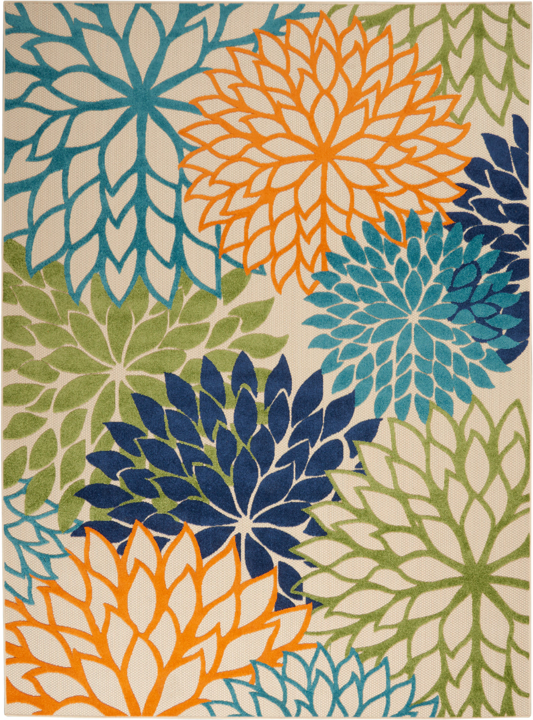Nourison Aloha ALH05 Multicolor 8'x11' Oversized Indoor-outdoor Rug ALH05 Multicolor