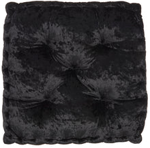 Load image into Gallery viewer, Mina Victory Life Styles Booster Seat Cushion Black Floor Pillow L0225 24&quot; x 24&quot; x 4&quot;

