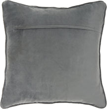 Load image into Gallery viewer, Mina Victory Luminescence Quilted Swarovski Dark Grey Throw Pillow YS104 20&quot; x 20&quot;

