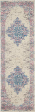 Load image into Gallery viewer, Nourison Grafix GRF14 White and Pink 8&#39; Runner Hallway Rug GRF14 Ivory/Pink
