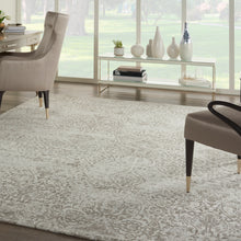 Load image into Gallery viewer, Nourison Damask DAS06 White 8&#39;x10&#39; Large Flat Rug DAS06 Ivory
