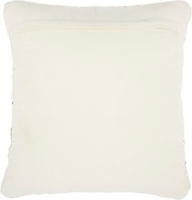 Load image into Gallery viewer, Nourison Natural Leather Hide Woven Leather Sand Throw Pillow DL505 20&quot; x 20&quot;
