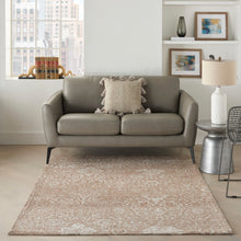 Load image into Gallery viewer, Nourison Damask 4&#39; x 6&#39; Area Rug DAS06 Beige Ivory
