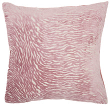 Load image into Gallery viewer, Mina Victory Luminescence Metallic Zebra Rose Throw Pillow ET139 20&quot; x 20&quot;
