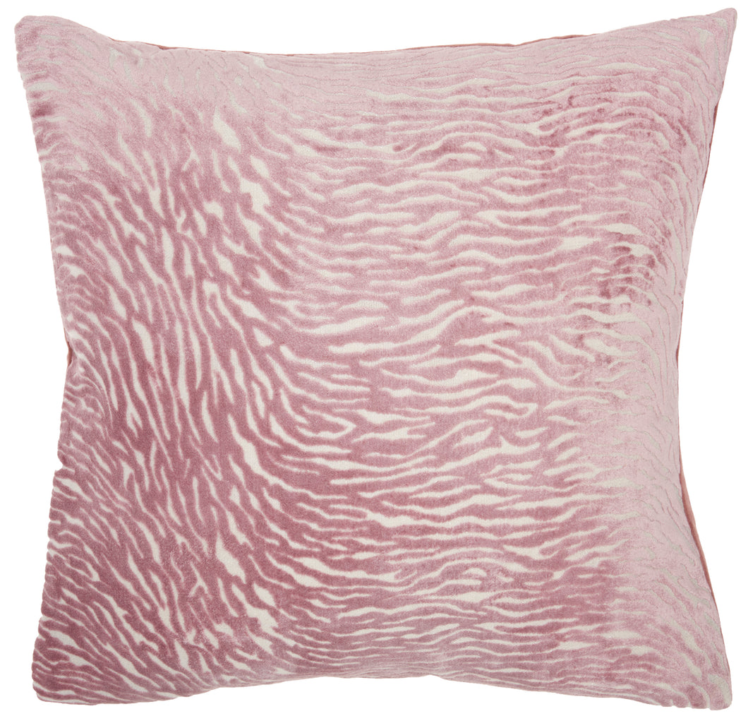 Mina Victory Luminescence Metallic Zebra Rose Throw Pillow ET139 20