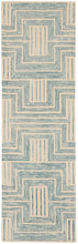 Load image into Gallery viewer, Nourison Interlock 8&#39; Runner Area Rug ITL06 Ivory/Turquoise
