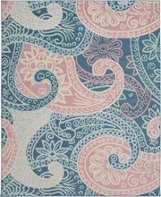 Load image into Gallery viewer, Nourison Jubilant JUB13 Pink and Blue 8&#39;x10&#39; Large Low-pile Rug JUB13 Blue
